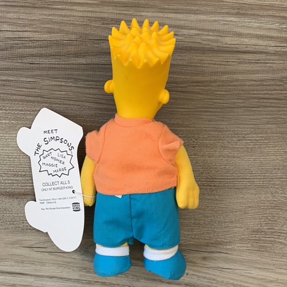 Vintage Bart Simpson Doll 1990 Matt Groening Cartoon character The Simpsons Toy - Picture 4 of 9
